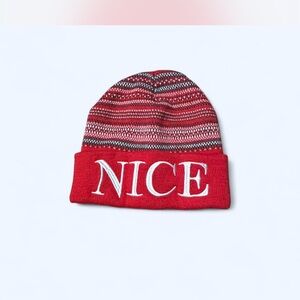 Red Knit Beanie for Kids